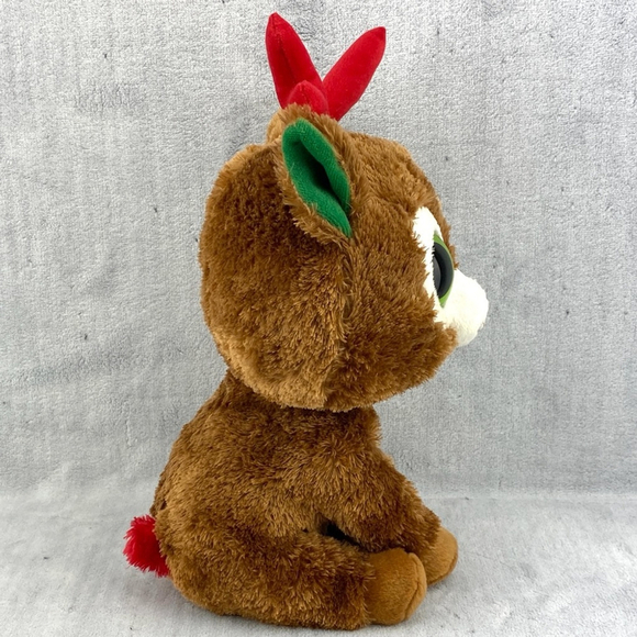 Ty Beanie Boos Comet the Reindeer 9 inch Beanbag Plush 2011 Christmas Teddybear - Picture 3 of 12